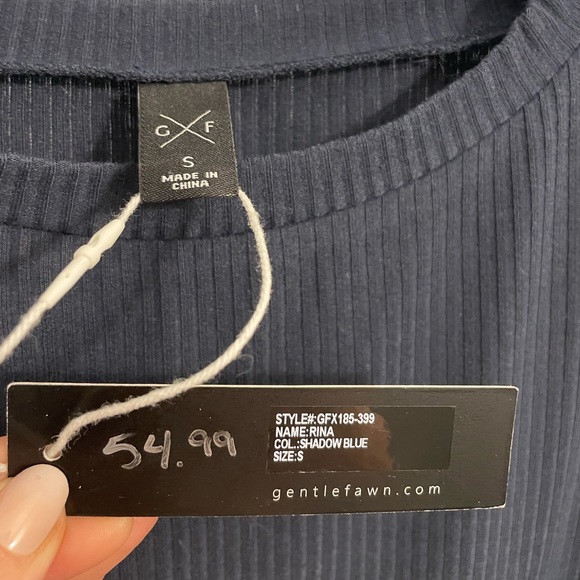 Gentle Fawn Navy Blue Ribbed Mini Dress ✨✨ - Picture 2 of 7